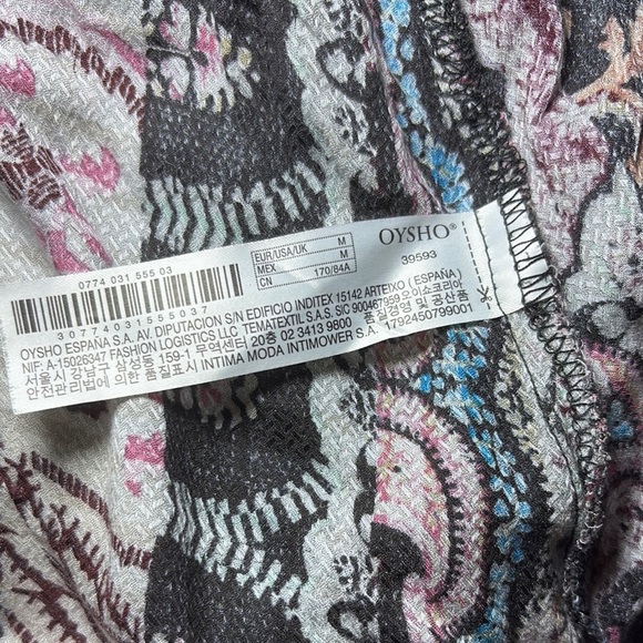 Oysho Chic Paisley Maxi Dress in Black and Pink - Picture 5 of 6